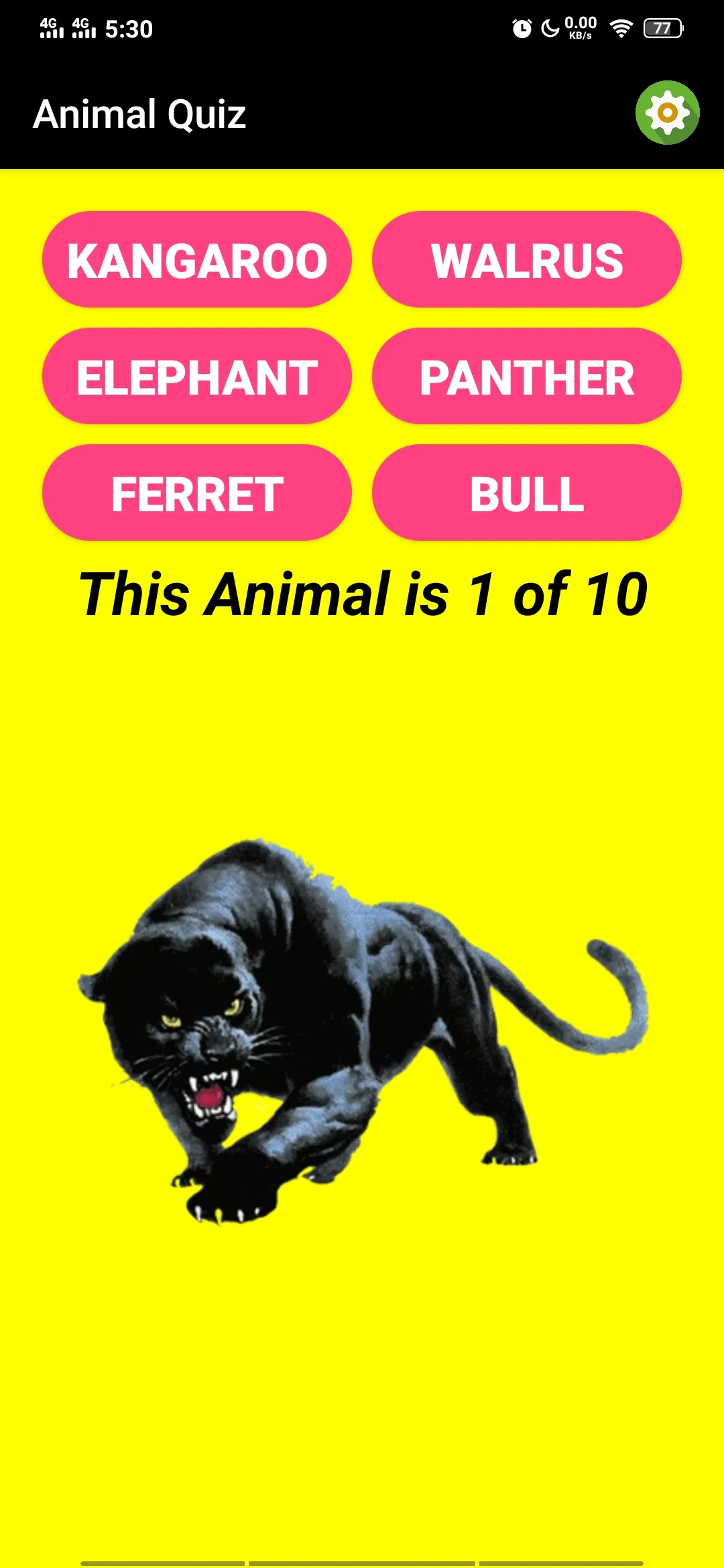 Animal Quiz | Indus Appstore | Screenshot