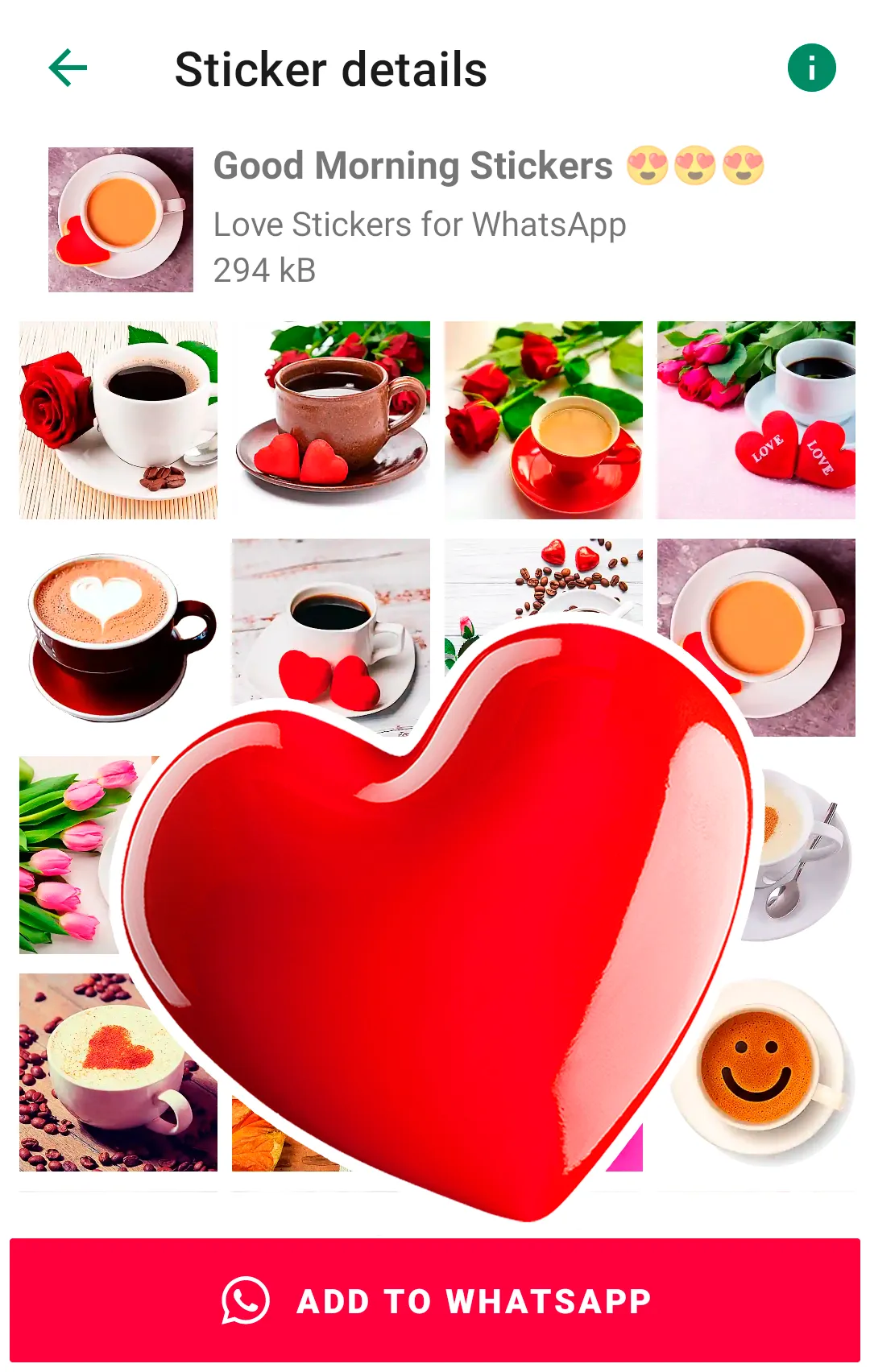 Love Stickers for WhatsApp | Indus Appstore | Screenshot
