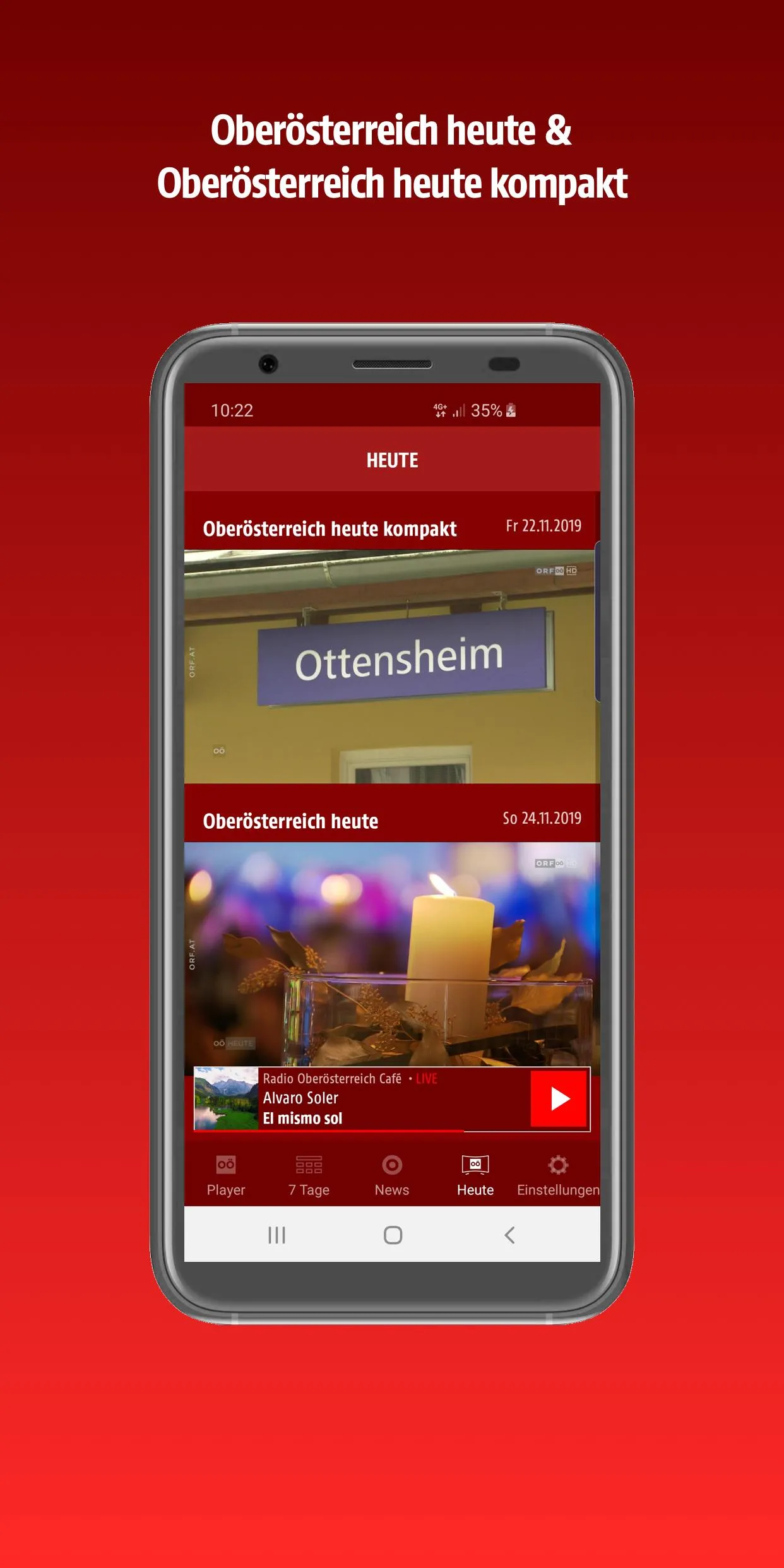 ORF Oberösterreich | Indus Appstore | Screenshot