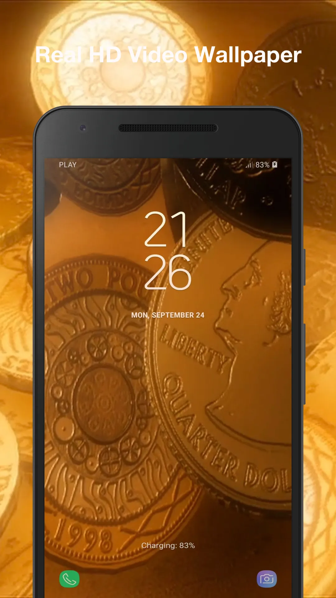 Coins Live Wallpaper | Indus Appstore | Screenshot