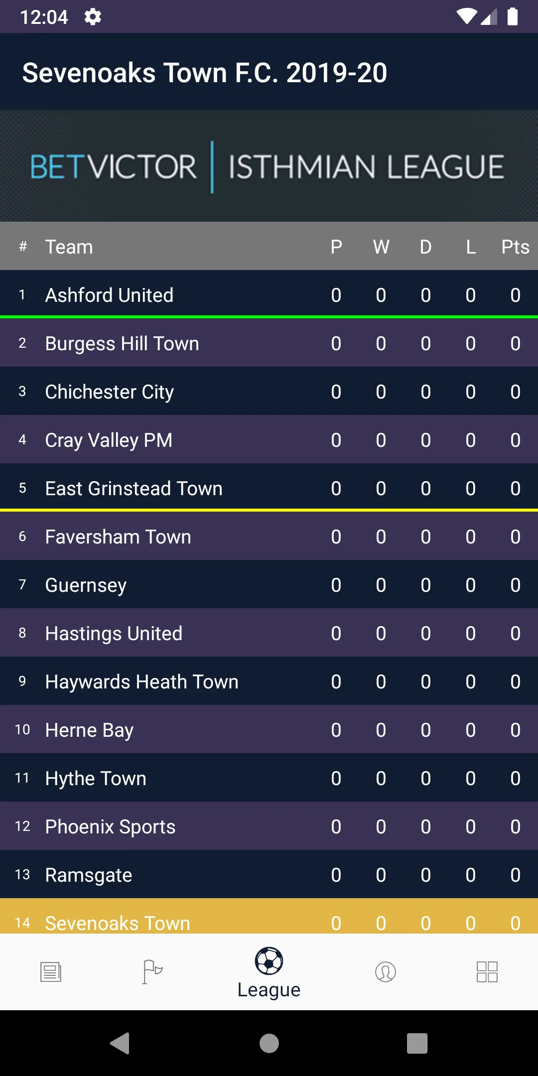 Sevenoaks Town F.C. 2021/22 | Indus Appstore | Screenshot