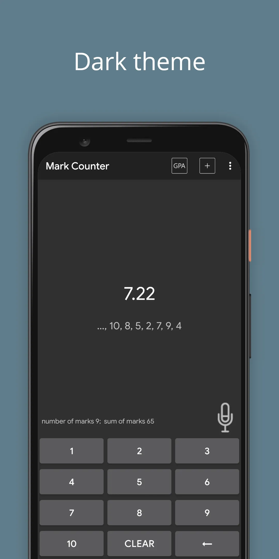 Mark Counter - Average mark | Indus Appstore | Screenshot