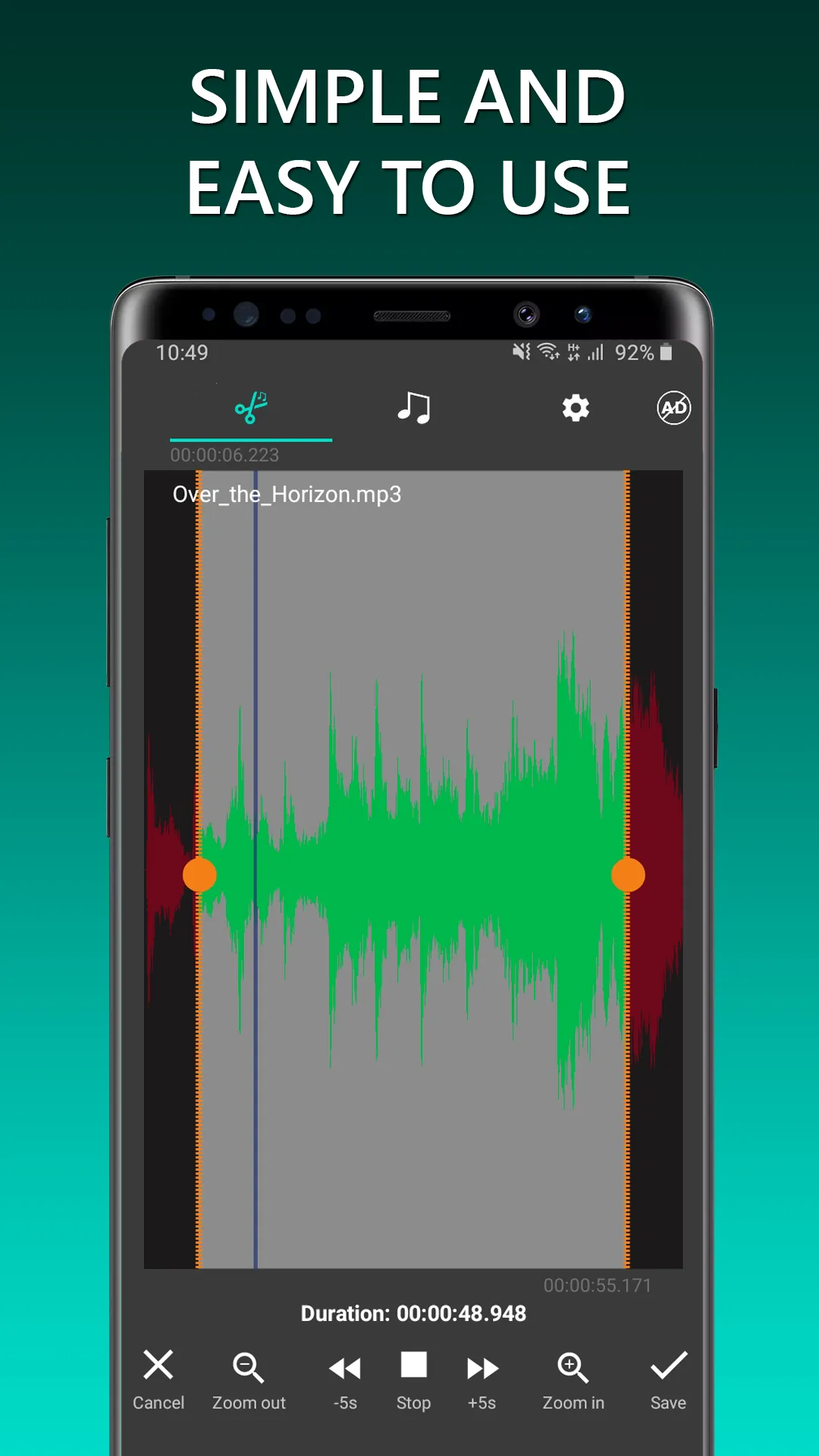 Audio Trimmer: Music, Ringtone | Indus Appstore | Screenshot