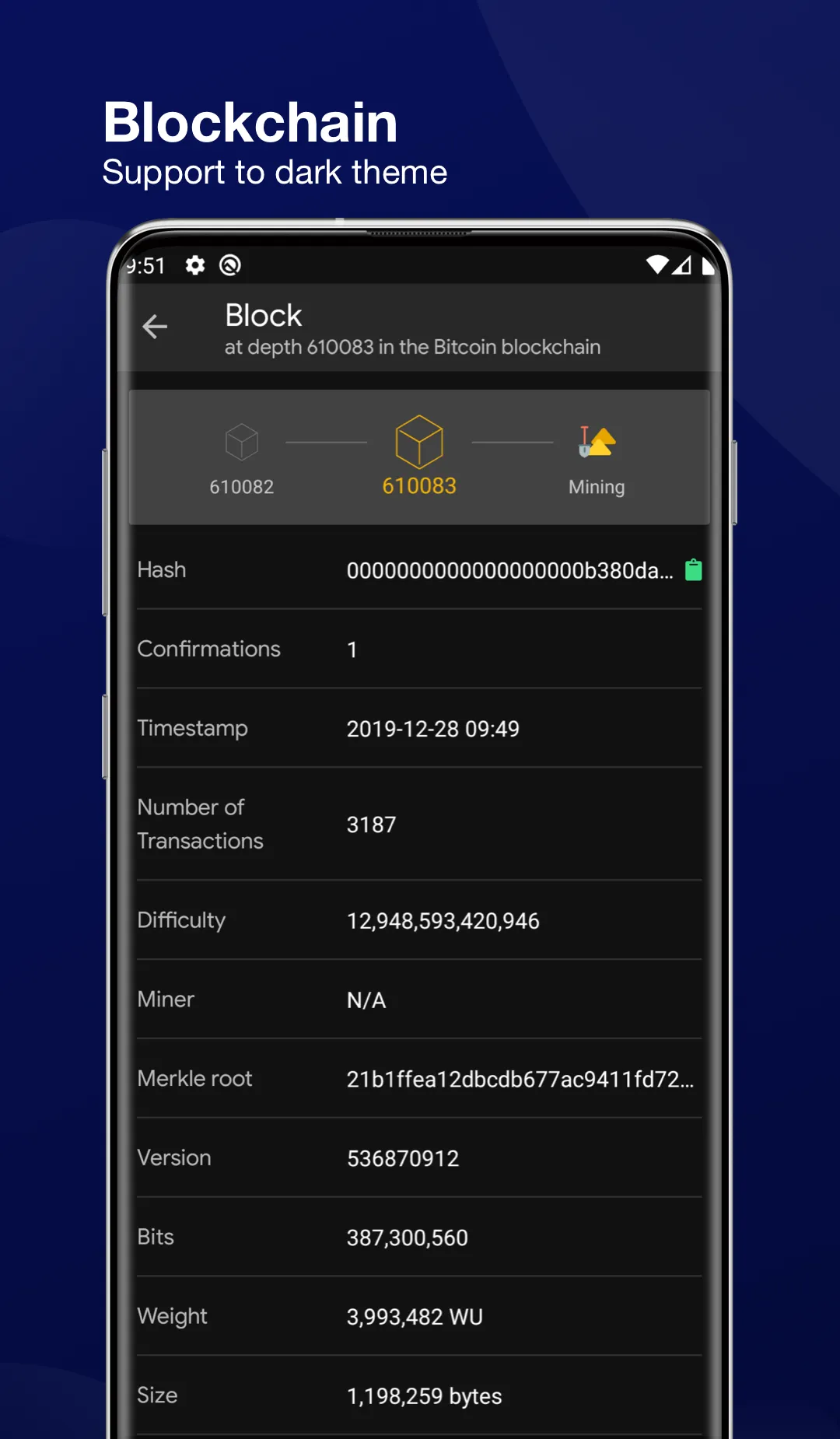 Blockchain Dashboard | Indus Appstore | Screenshot