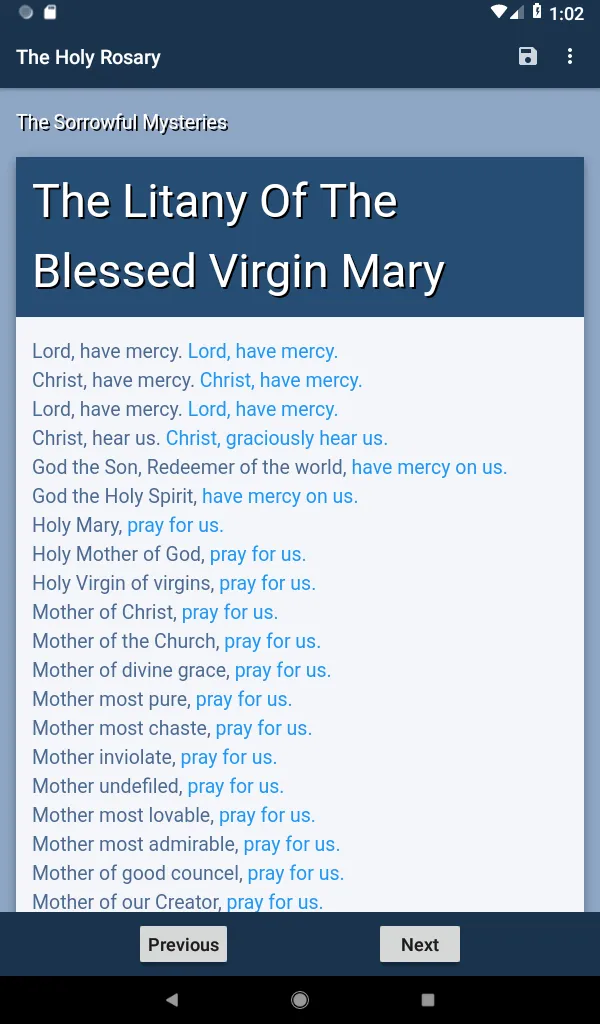 Daily Devotion Holy Rosary | Indus Appstore | Screenshot