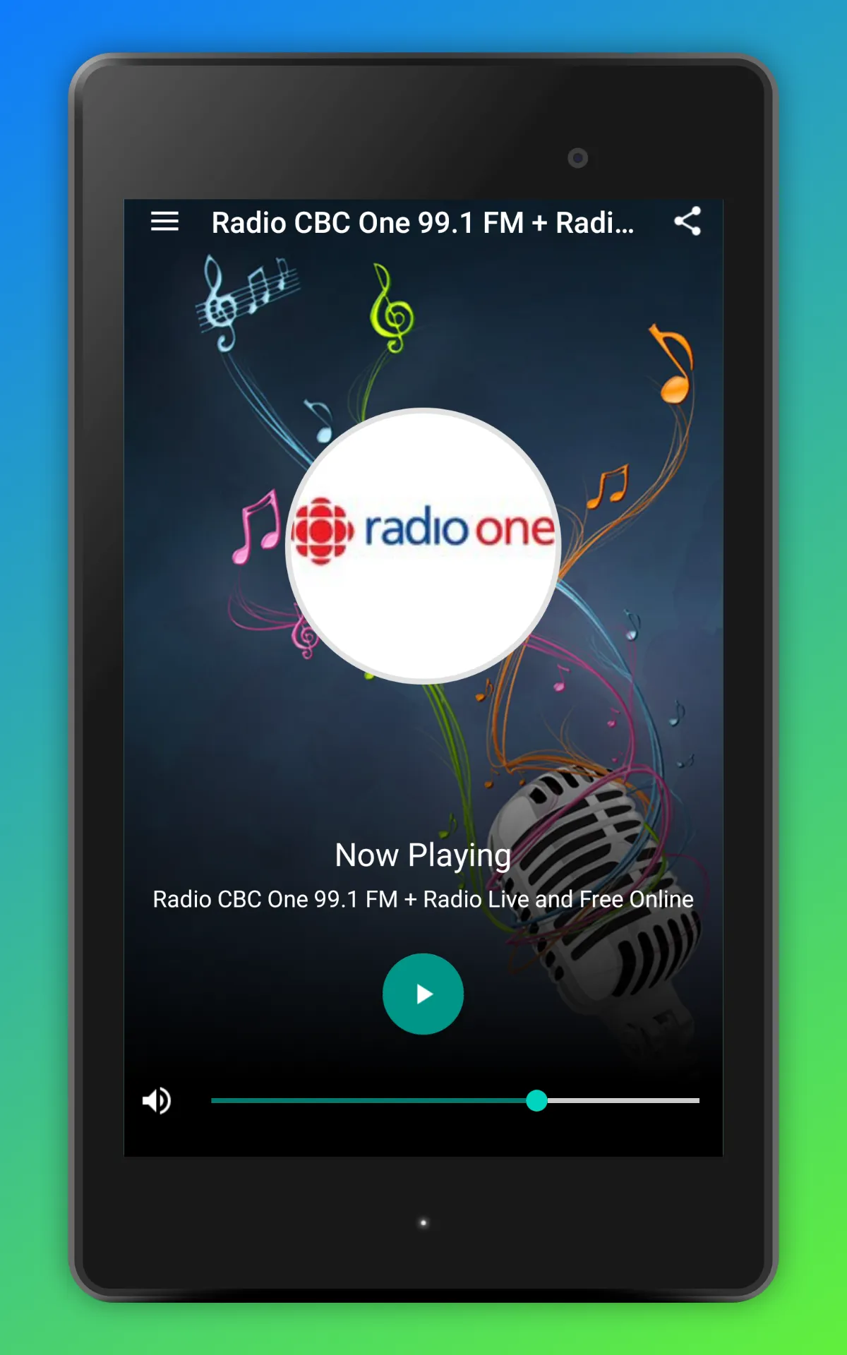 CBC Radio One Toronto Online | Indus Appstore | Screenshot