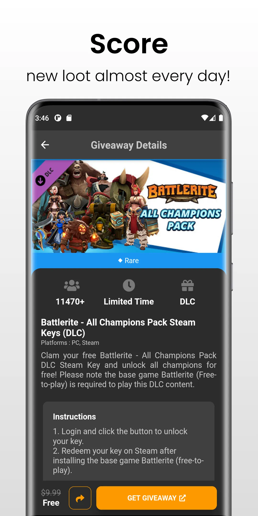 GamerPower: Games & Giveaways | Indus Appstore | Screenshot