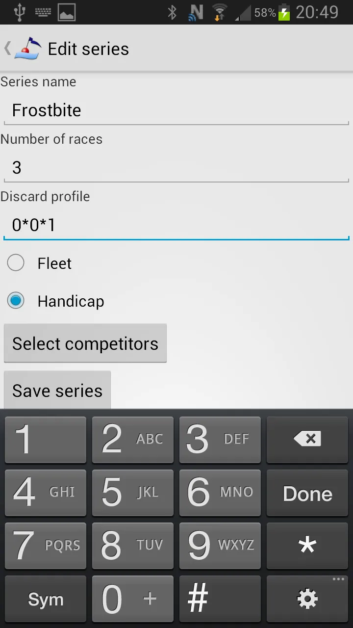 Sailscore sail race scoring | Indus Appstore | Screenshot