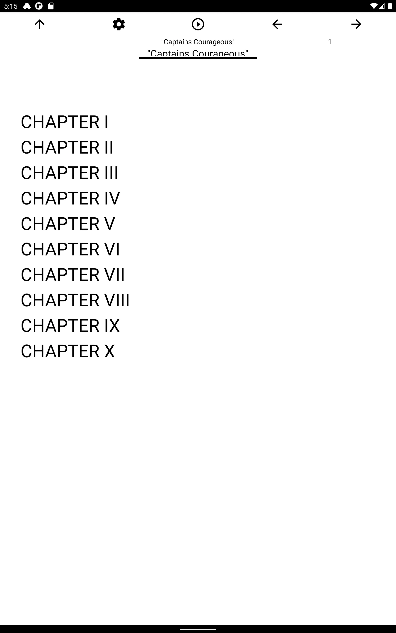Book, "Captains Courageous" | Indus Appstore | Screenshot