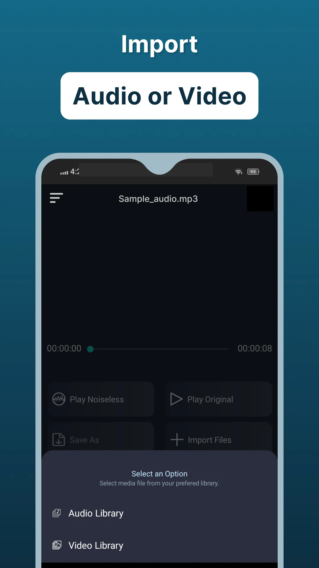 Audio Video Noise Reducer V2 | Indus Appstore | Screenshot