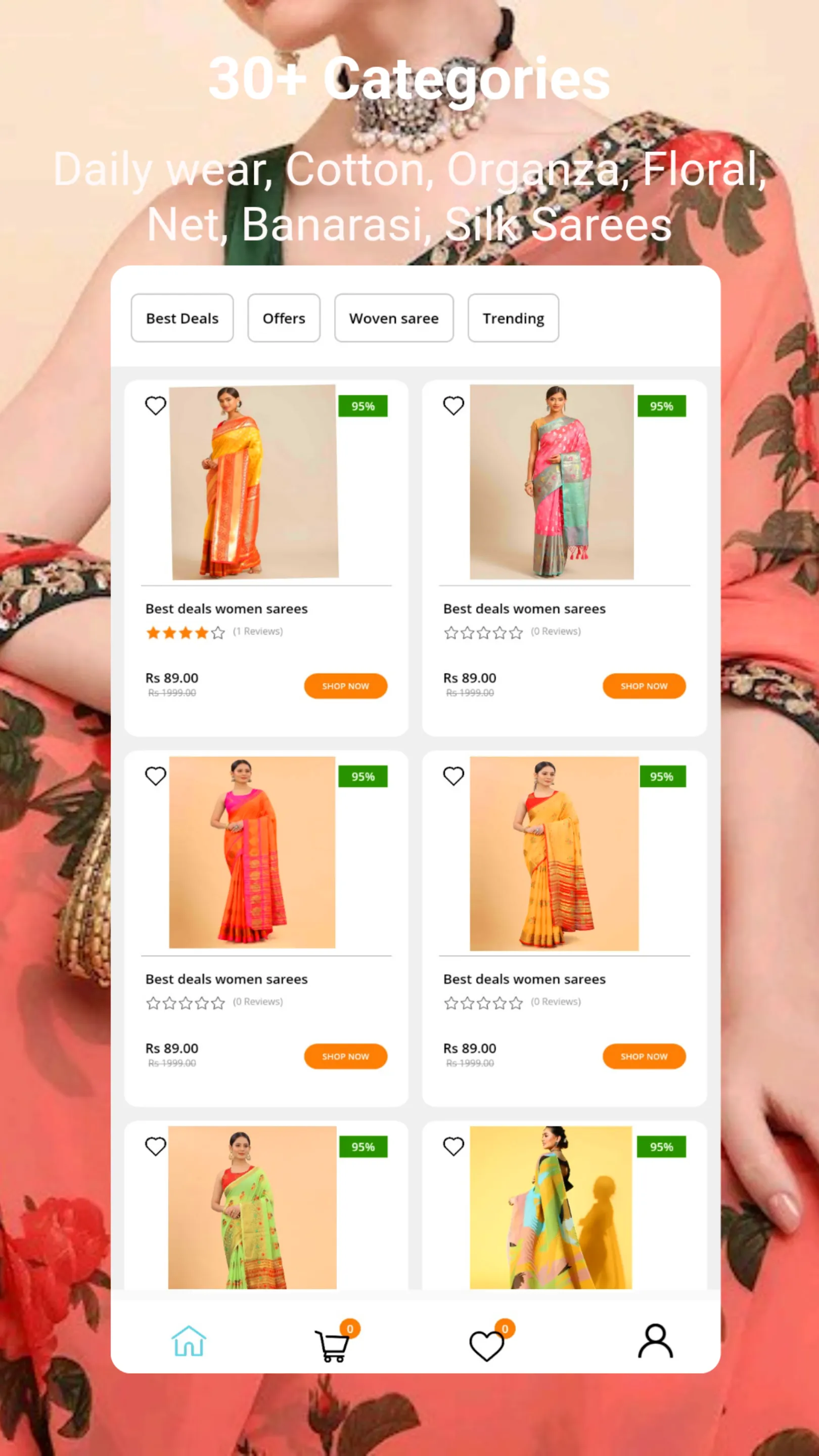 Saree Online Shopping | Indus Appstore | Screenshot