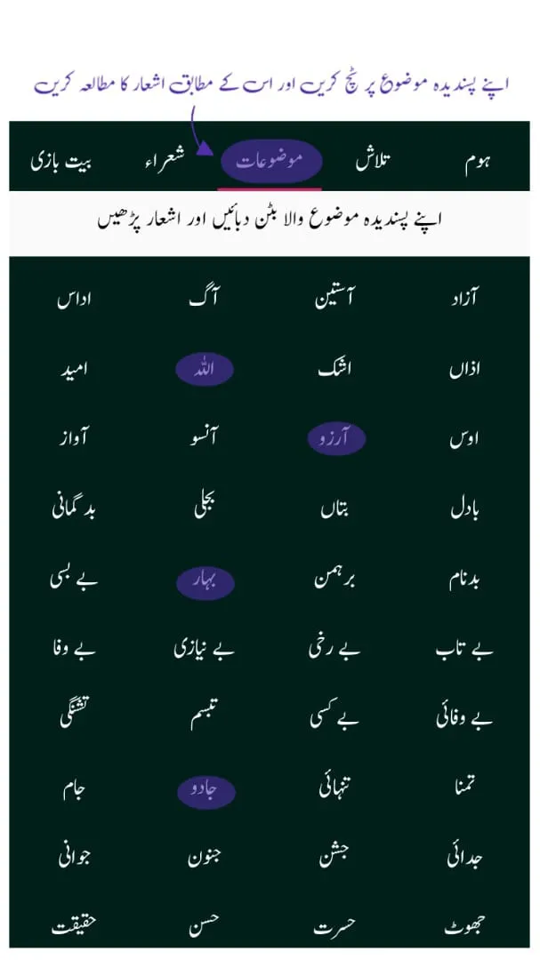 Urdu Poetry (شاعری کا خزانہ) | Indus Appstore | Screenshot