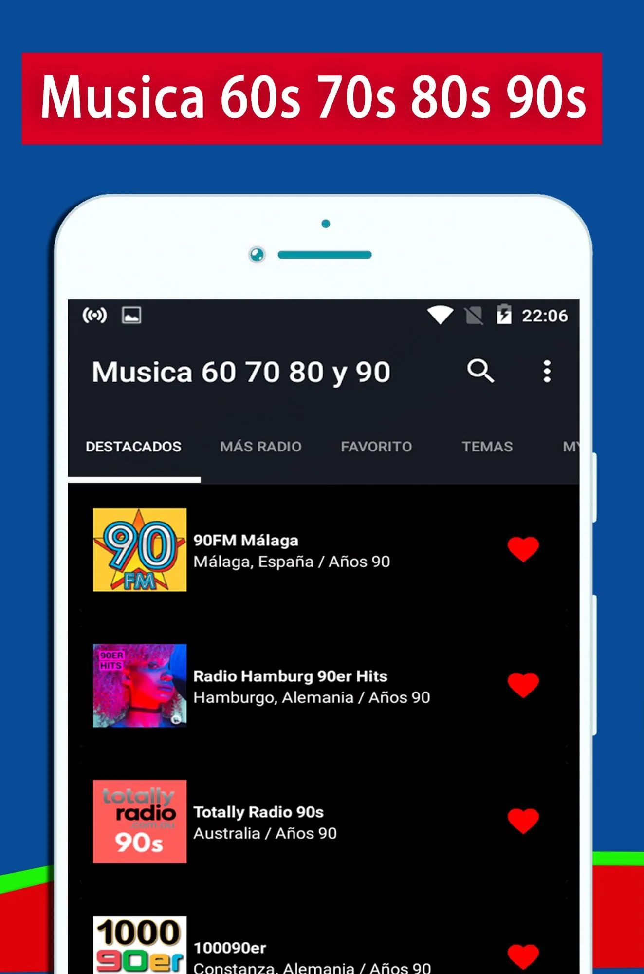 Musica de los 60 70 80 y 90 | Indus Appstore | Screenshot