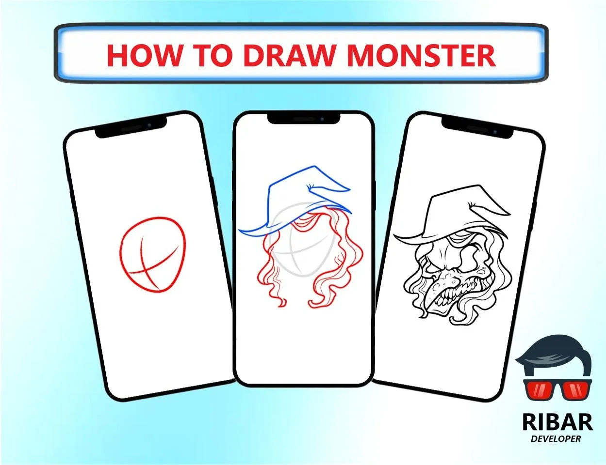 How To Draw Monster | Indus Appstore | Screenshot