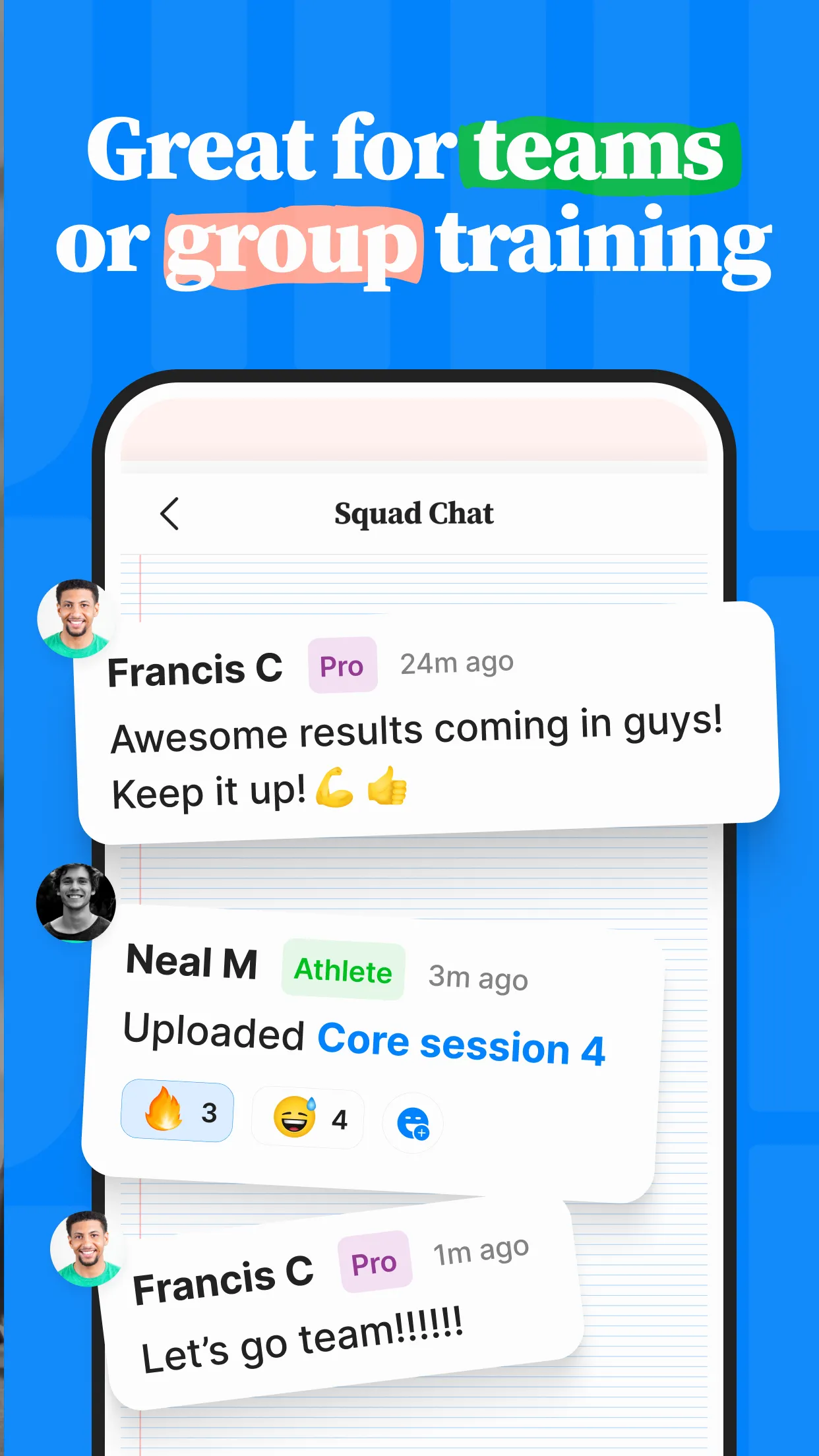 Squaddy: Workout log & groups | Indus Appstore | Screenshot