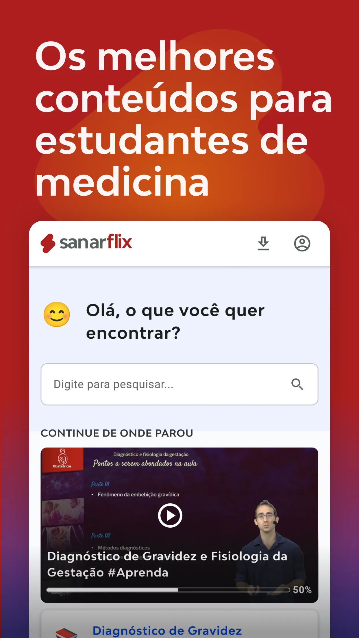 SanarFlix - Estudar Medicina | Indus Appstore | Screenshot