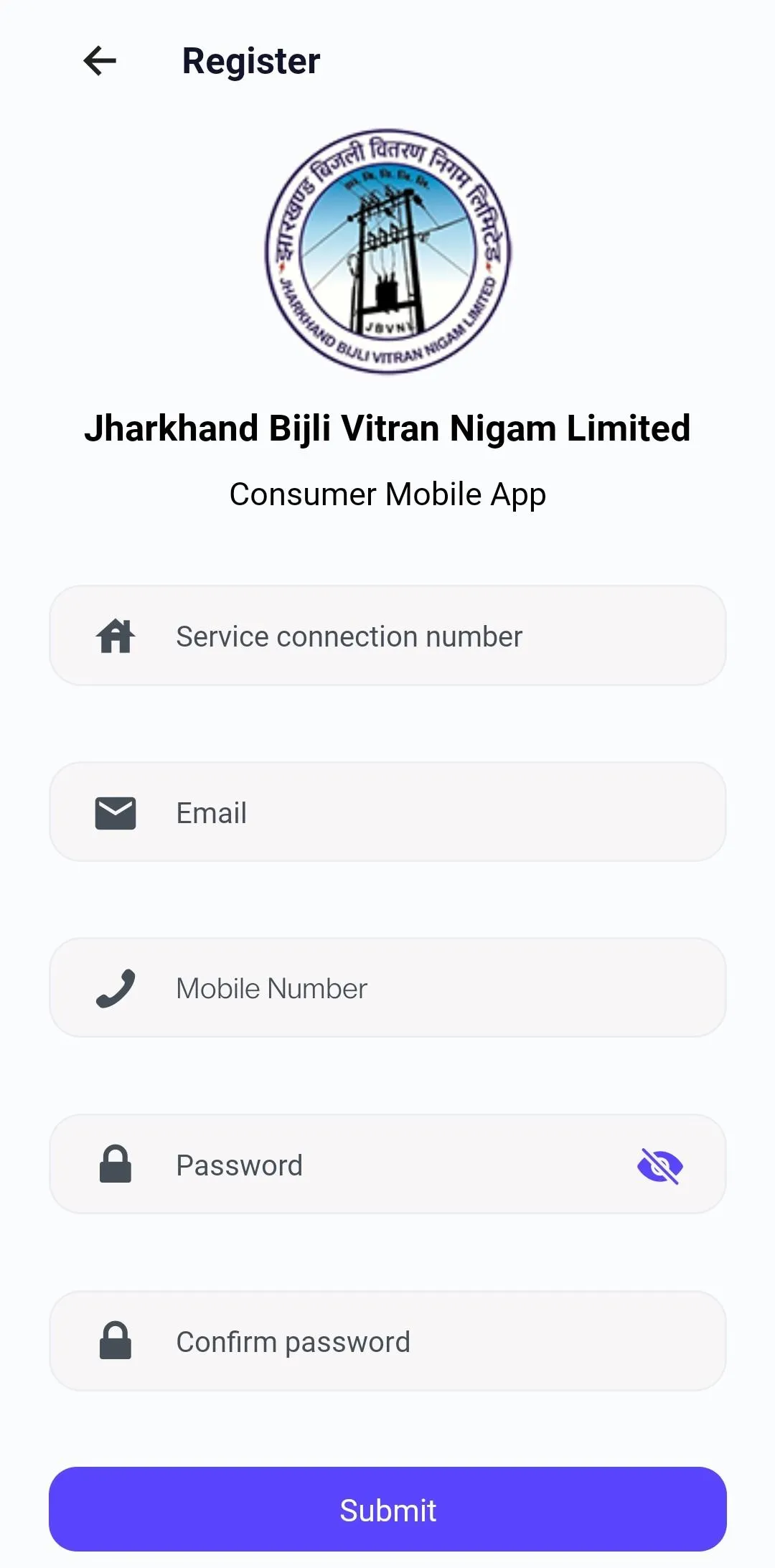 JBVNL Consumer Self Care | Indus Appstore | Screenshot
