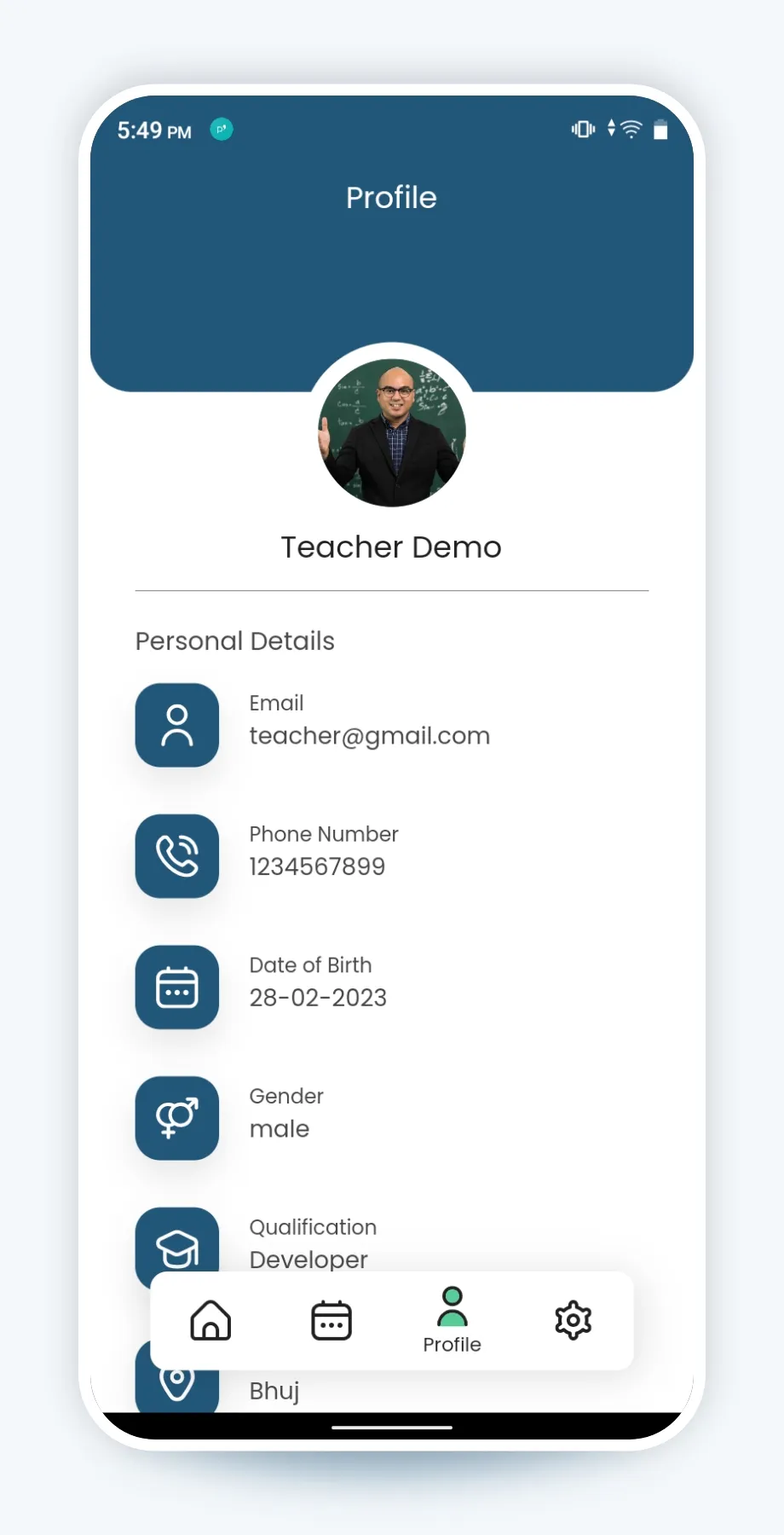 eSchool Teacher App | Indus Appstore | Screenshot