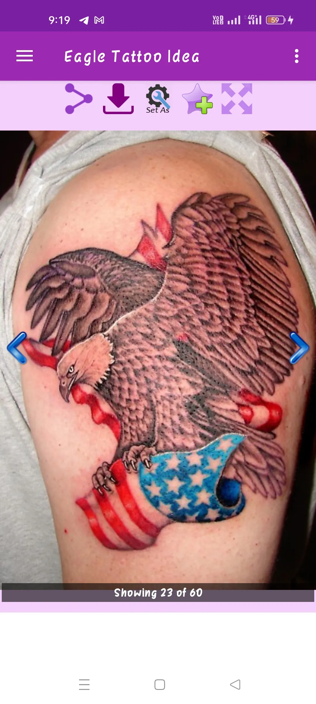 Eagle Tattoo Idea Gallery | Indus Appstore | Screenshot