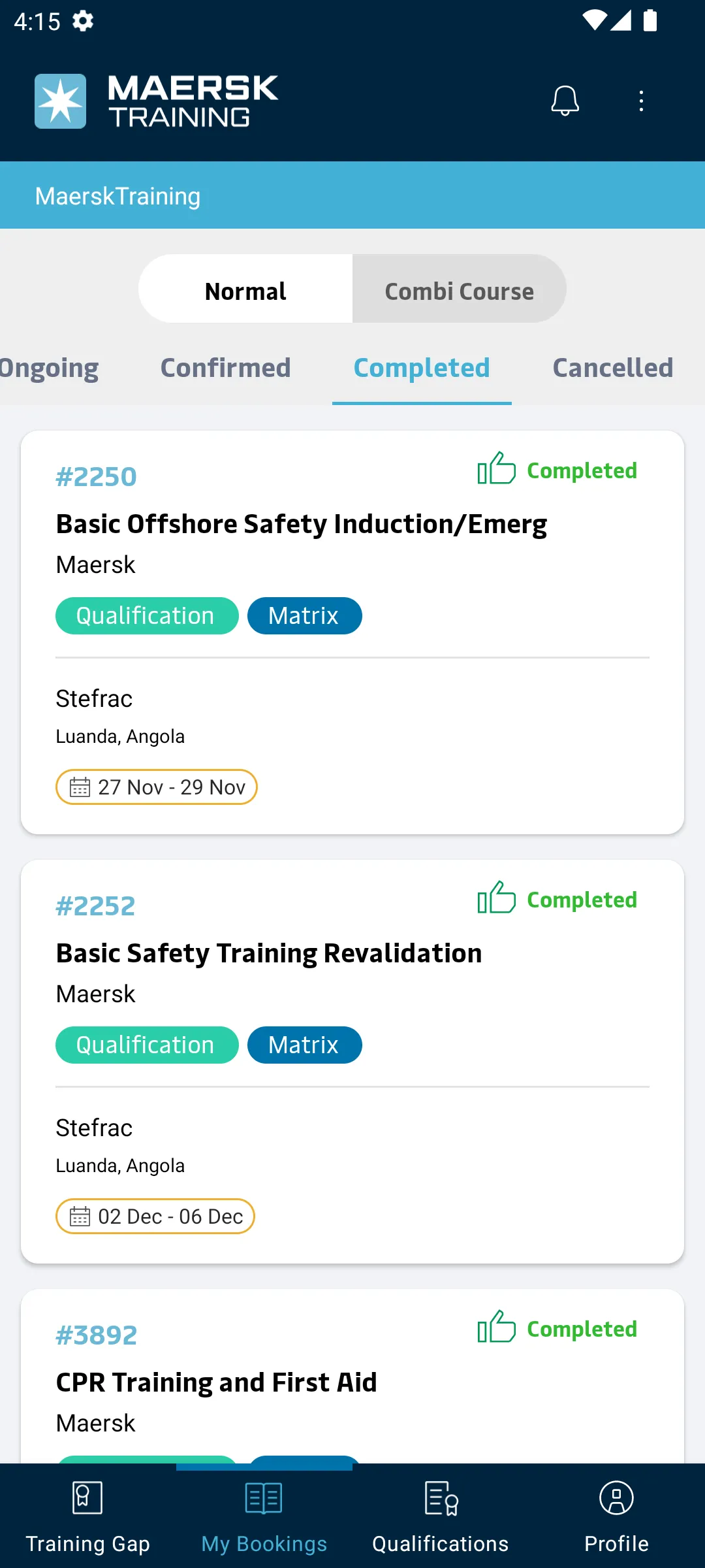 Maersk Training TMS | Indus Appstore | Screenshot