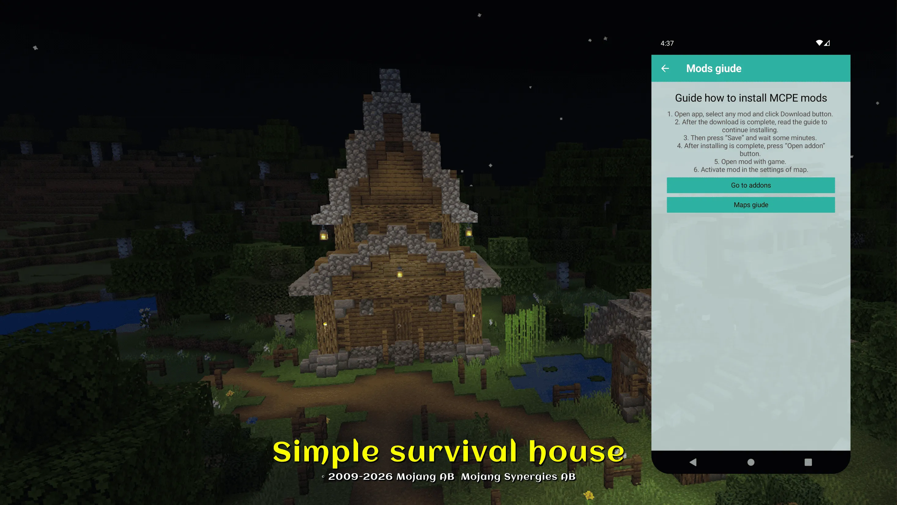 house for minecraft mod | Indus Appstore | Screenshot