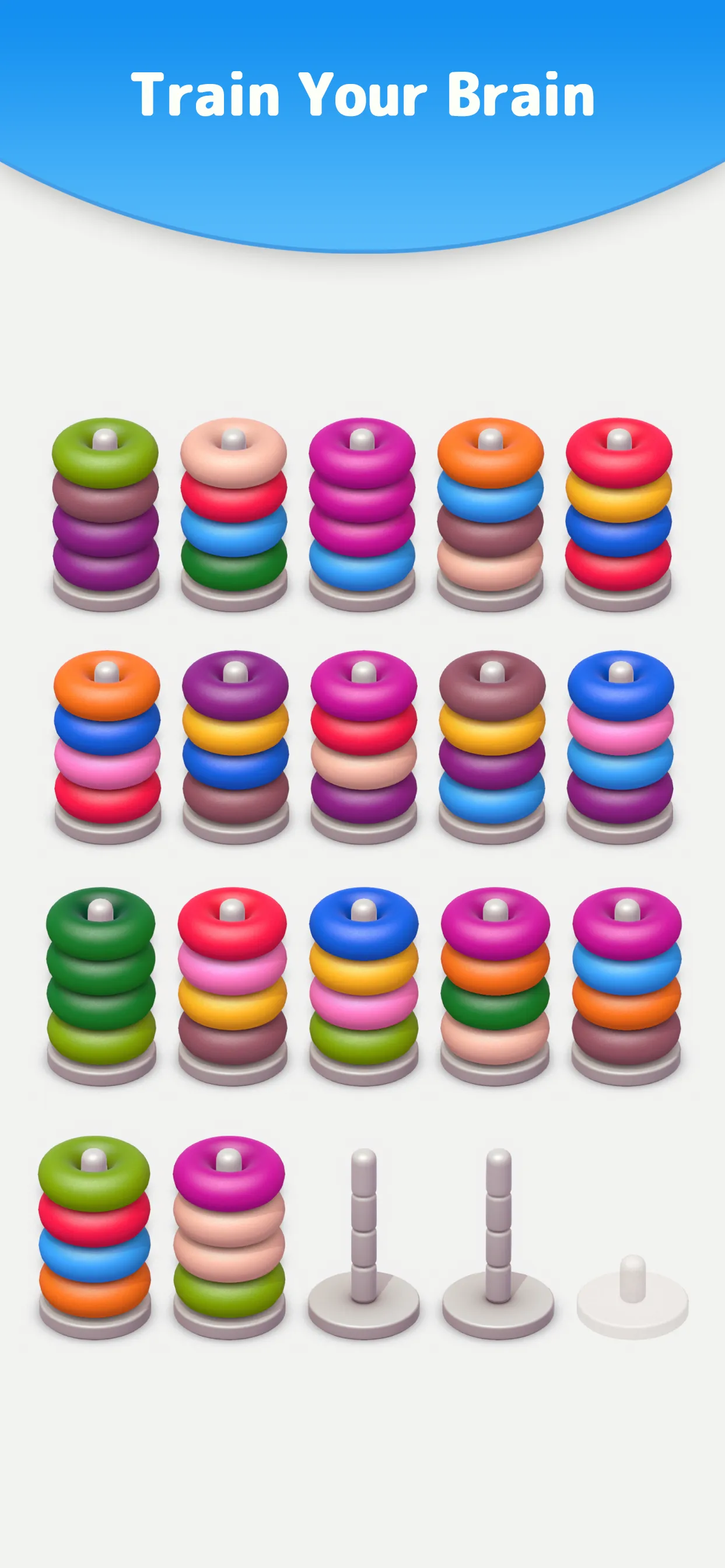 Color Sort 3D — Hoop Stack | Indus Appstore | Screenshot