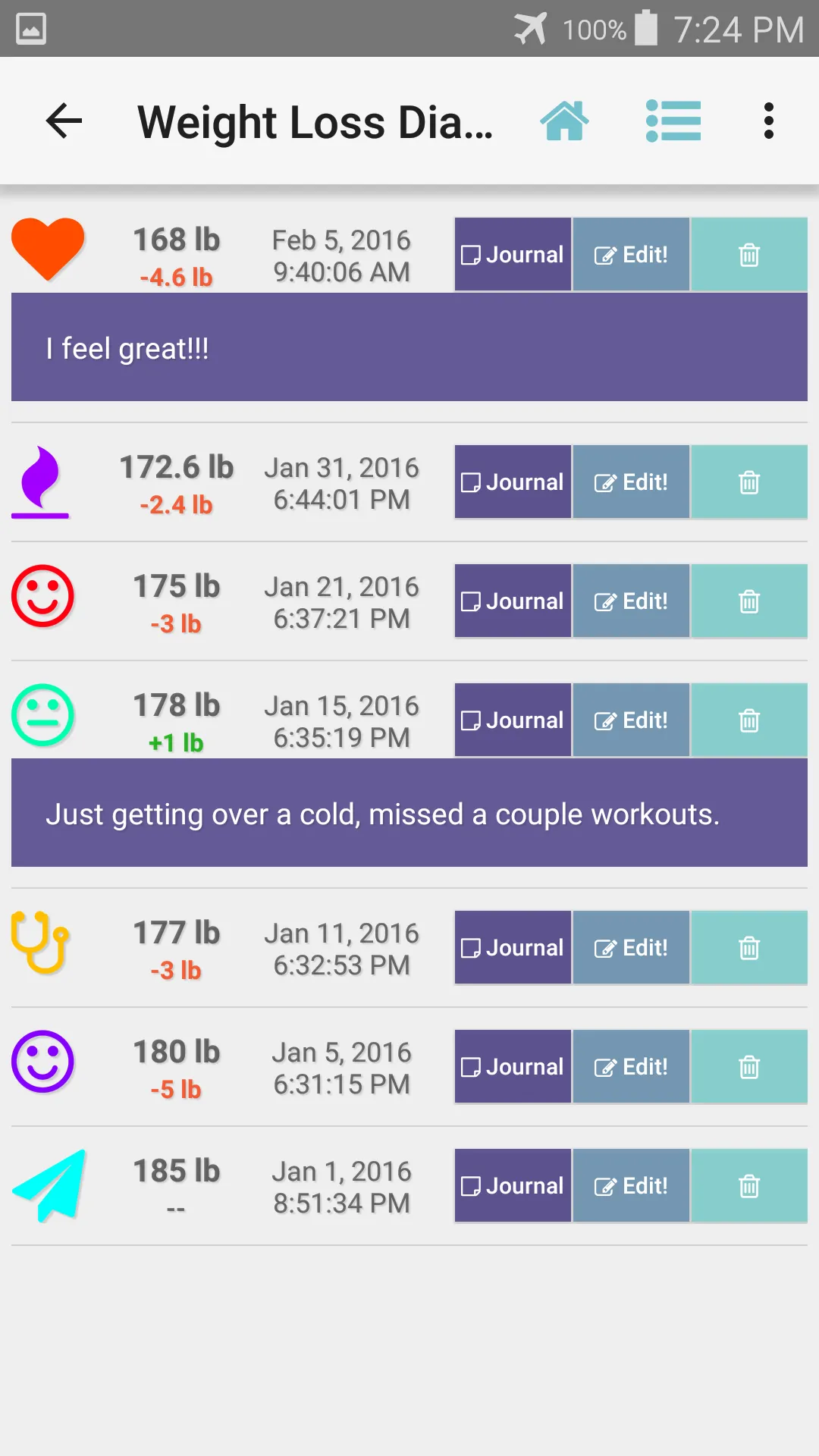 Weight Loss Tracker & Recorder | Indus Appstore | Screenshot