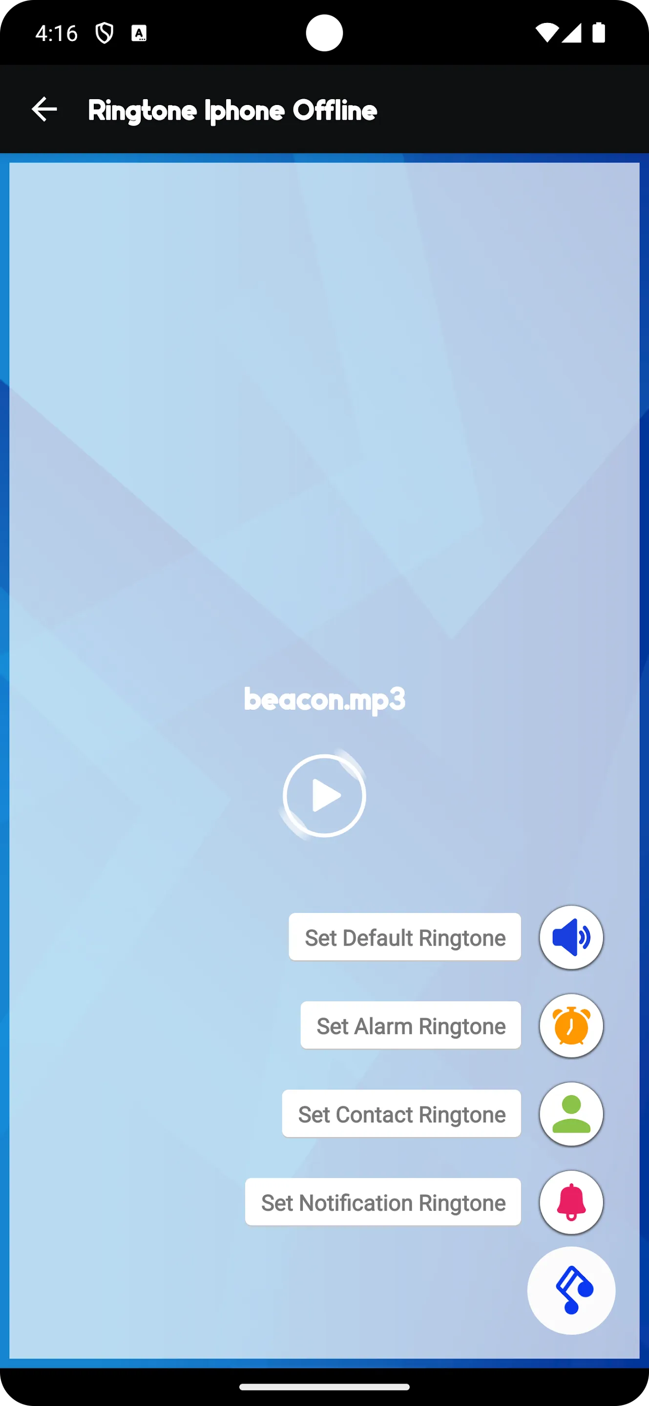 Ringtone for iphone: Android™ | Indus Appstore | Screenshot