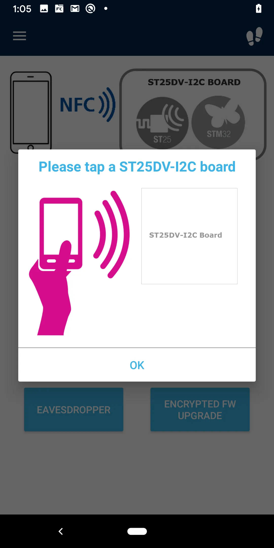 ST25DV-I2C CryptoDemo | Indus Appstore | Screenshot