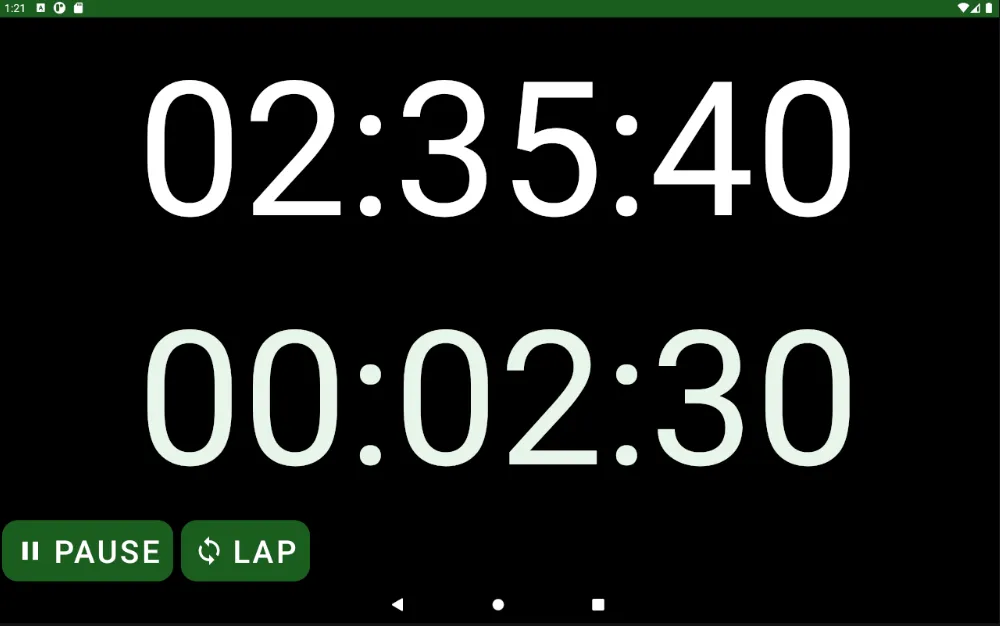 Big Lap Stopwatch | Indus Appstore | Screenshot