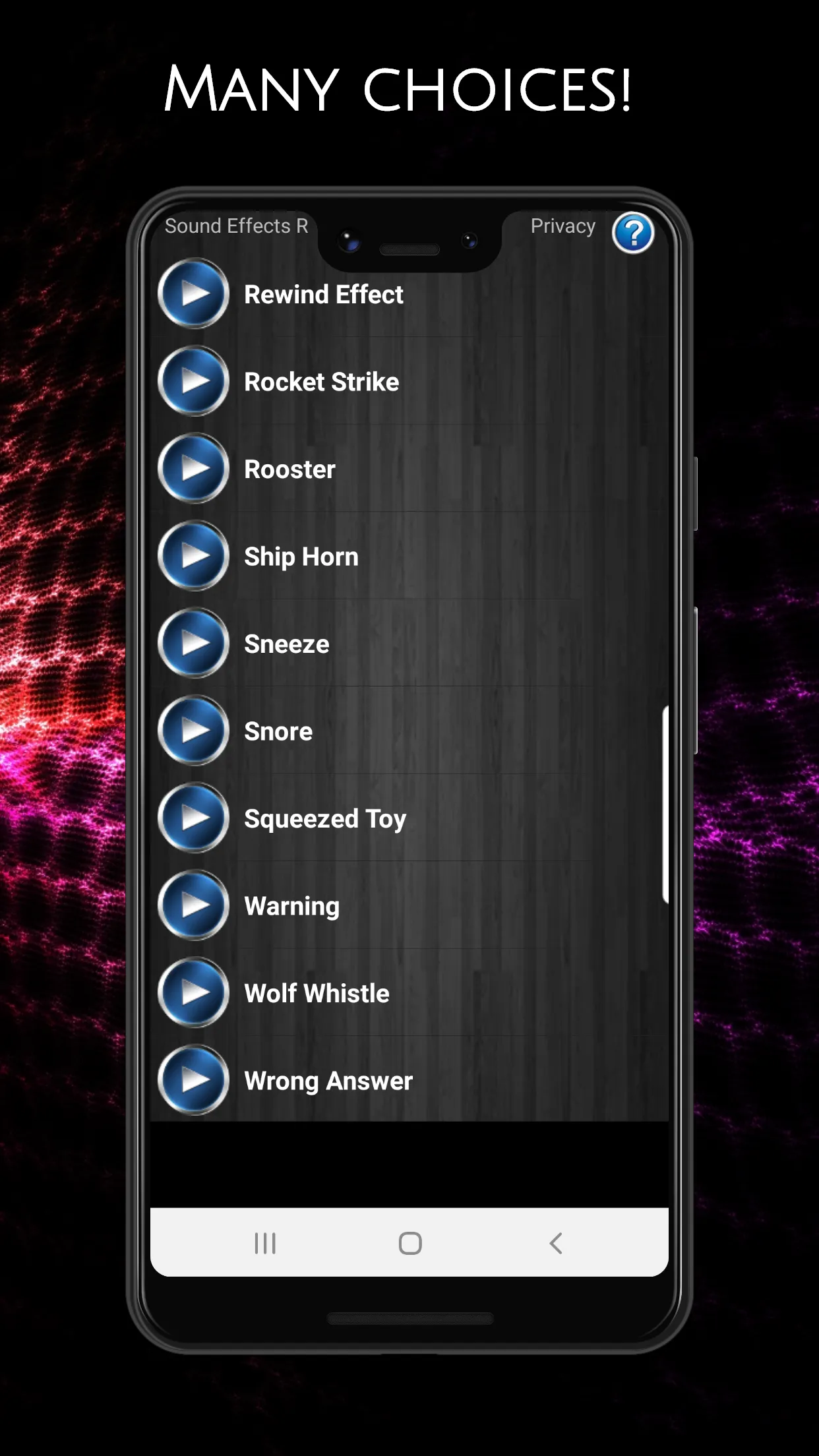 Sound Effects Ringtones | Indus Appstore | Screenshot