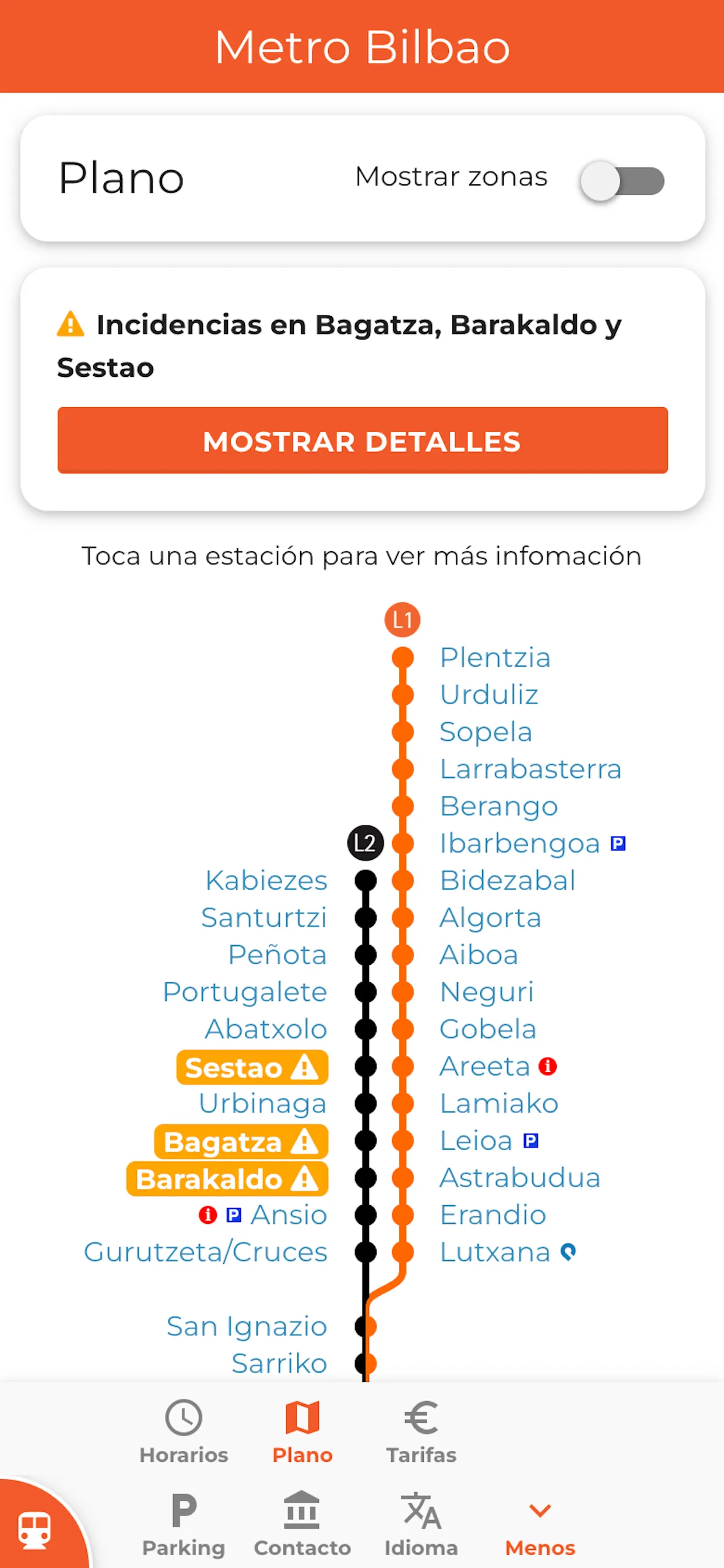 Bilbao Metro, Tren y Tranvía | Indus Appstore | Screenshot