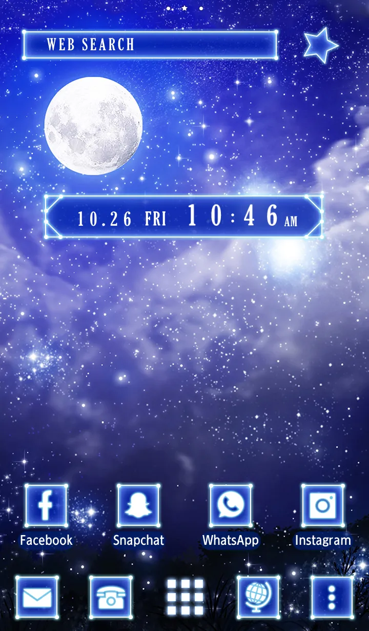 Blue Moon Theme | Indus Appstore | Screenshot