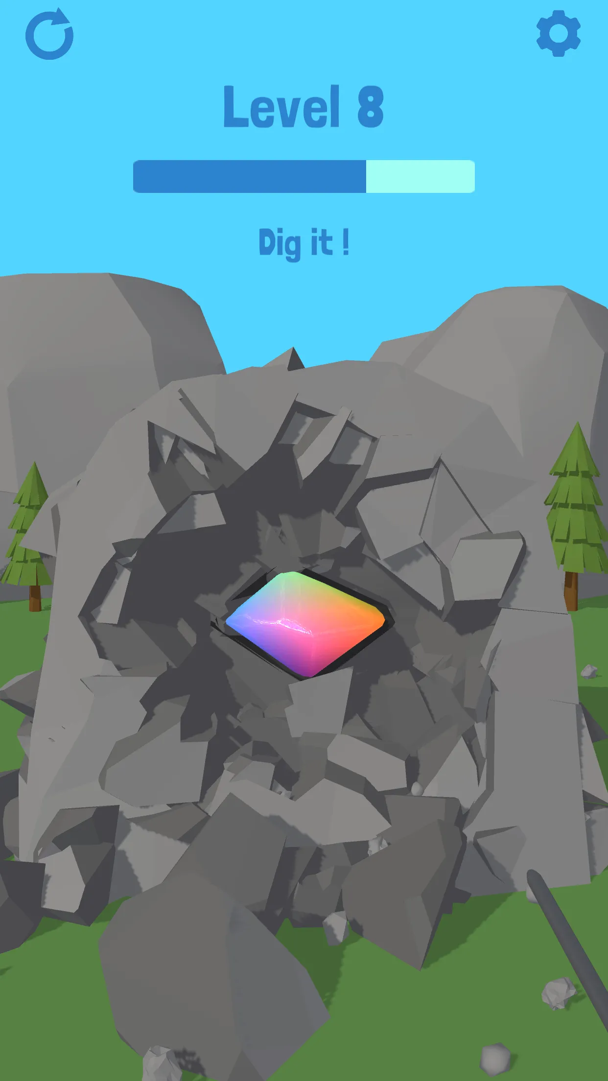 Dig Gemstone Destruction ASMR | Indus Appstore | Screenshot