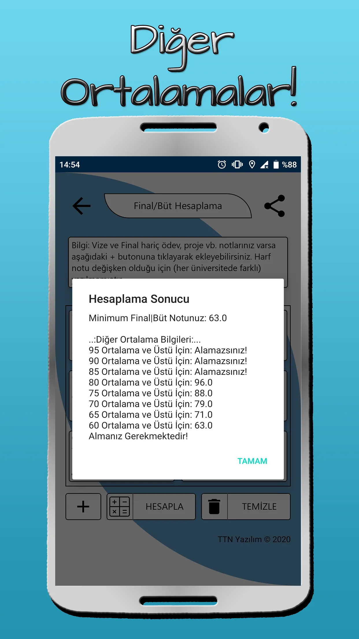 Üniversite Not Hesaplama | Indus Appstore | Screenshot