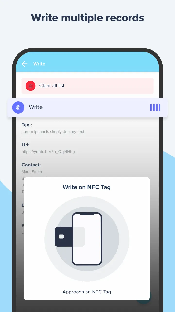 NFC Tag Writer & Reader | Indus Appstore | Screenshot