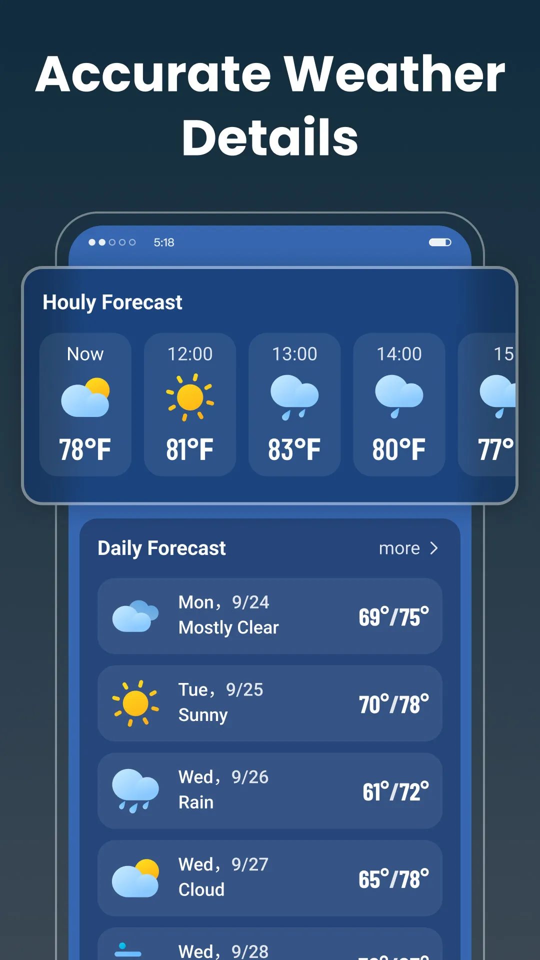 Live Weather: Daily Forecast | Indus Appstore | Screenshot