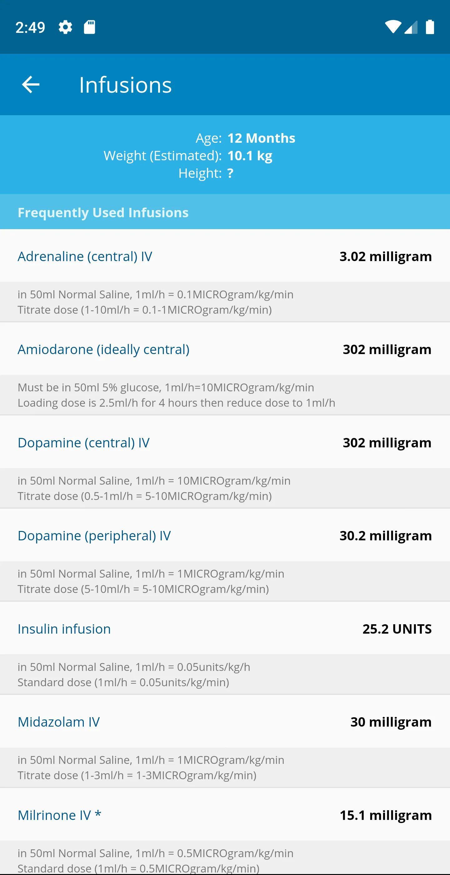 Paediatric Emergency Tools | Indus Appstore | Screenshot