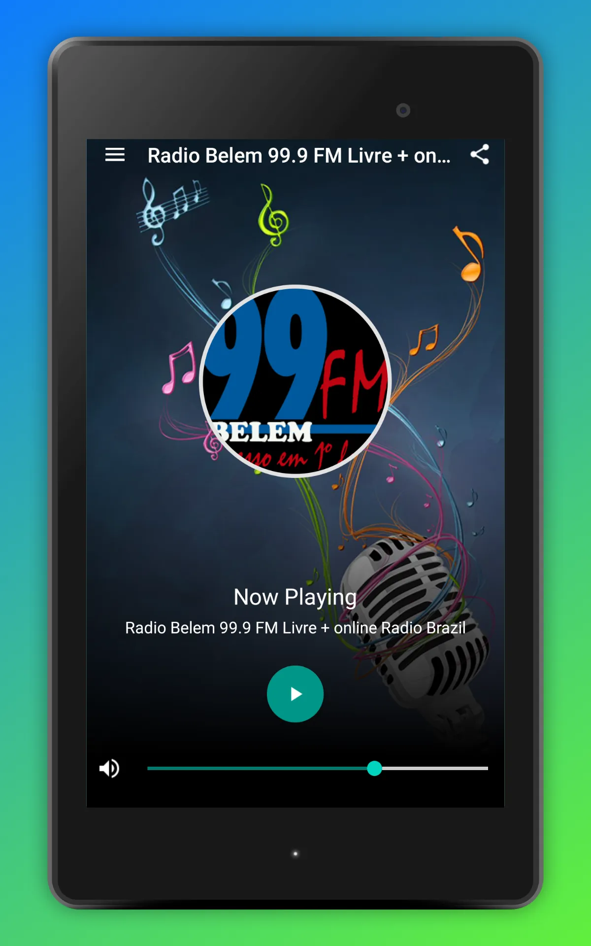 Radio 99 FM Belem BR Ao Vivo | Indus Appstore | Screenshot