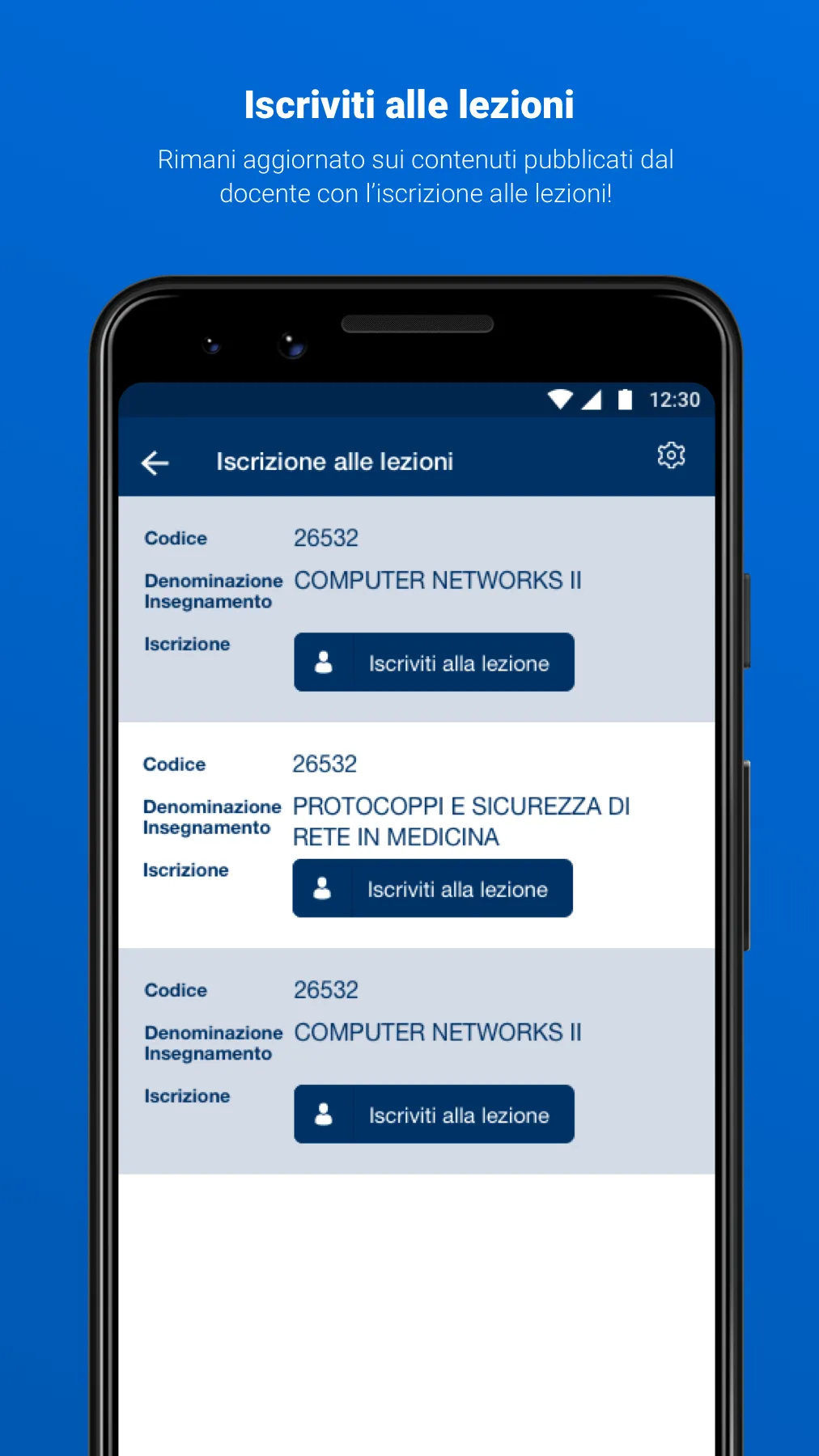 Docenti UNINA | Indus Appstore | Screenshot