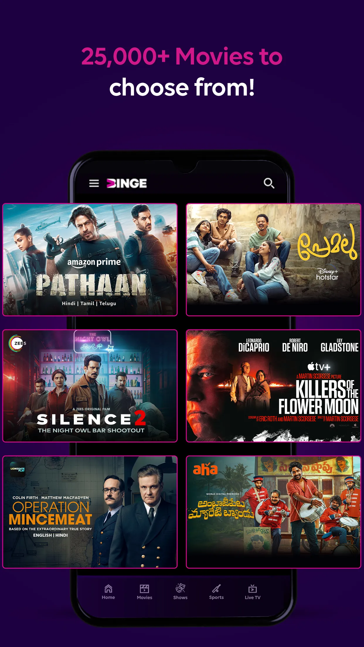 Tata Play Binge: 30+ OTTs in 1 | Indus Appstore | Screenshot