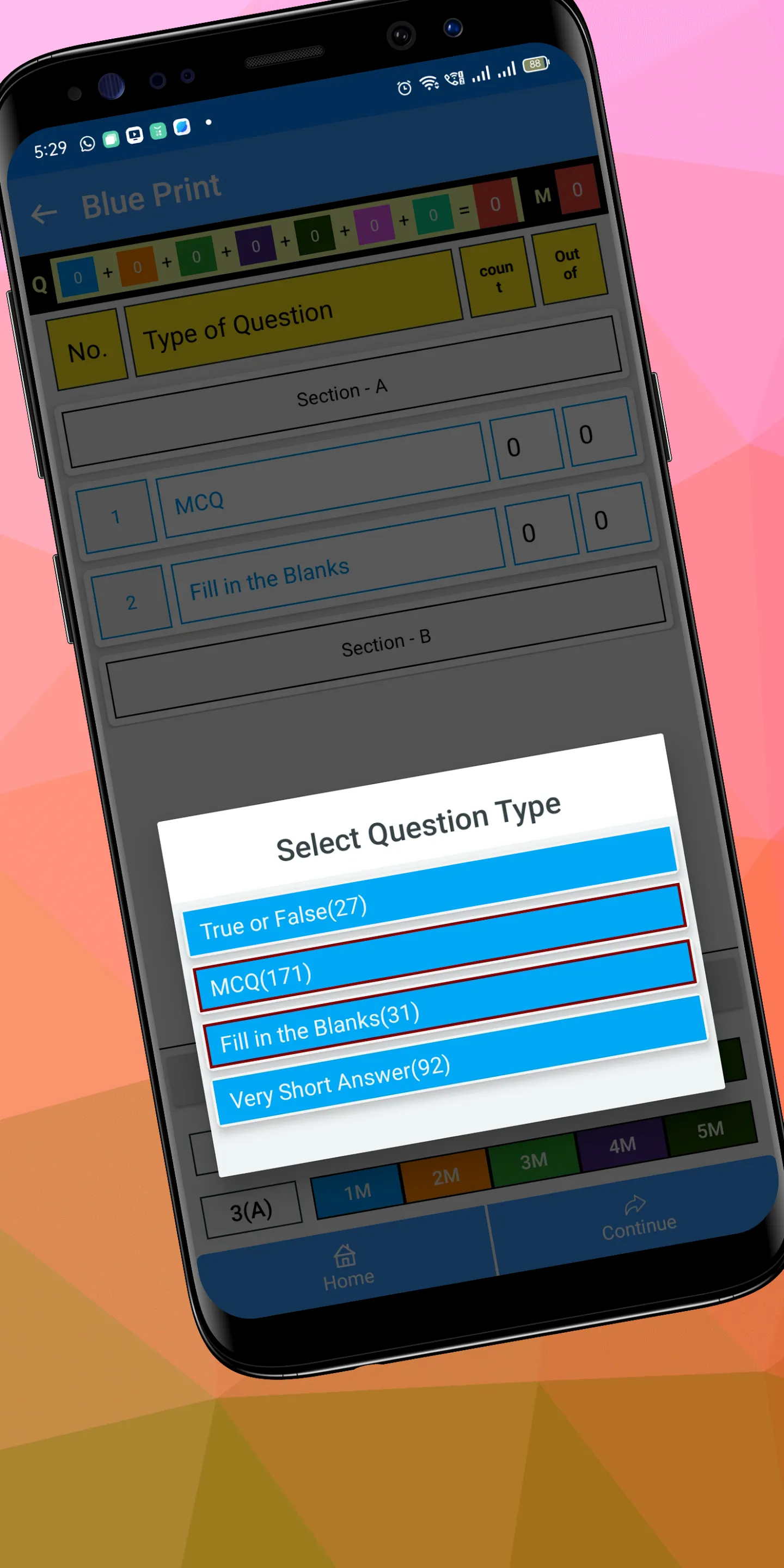 QUPA exam generator - teacher | Indus Appstore | Screenshot