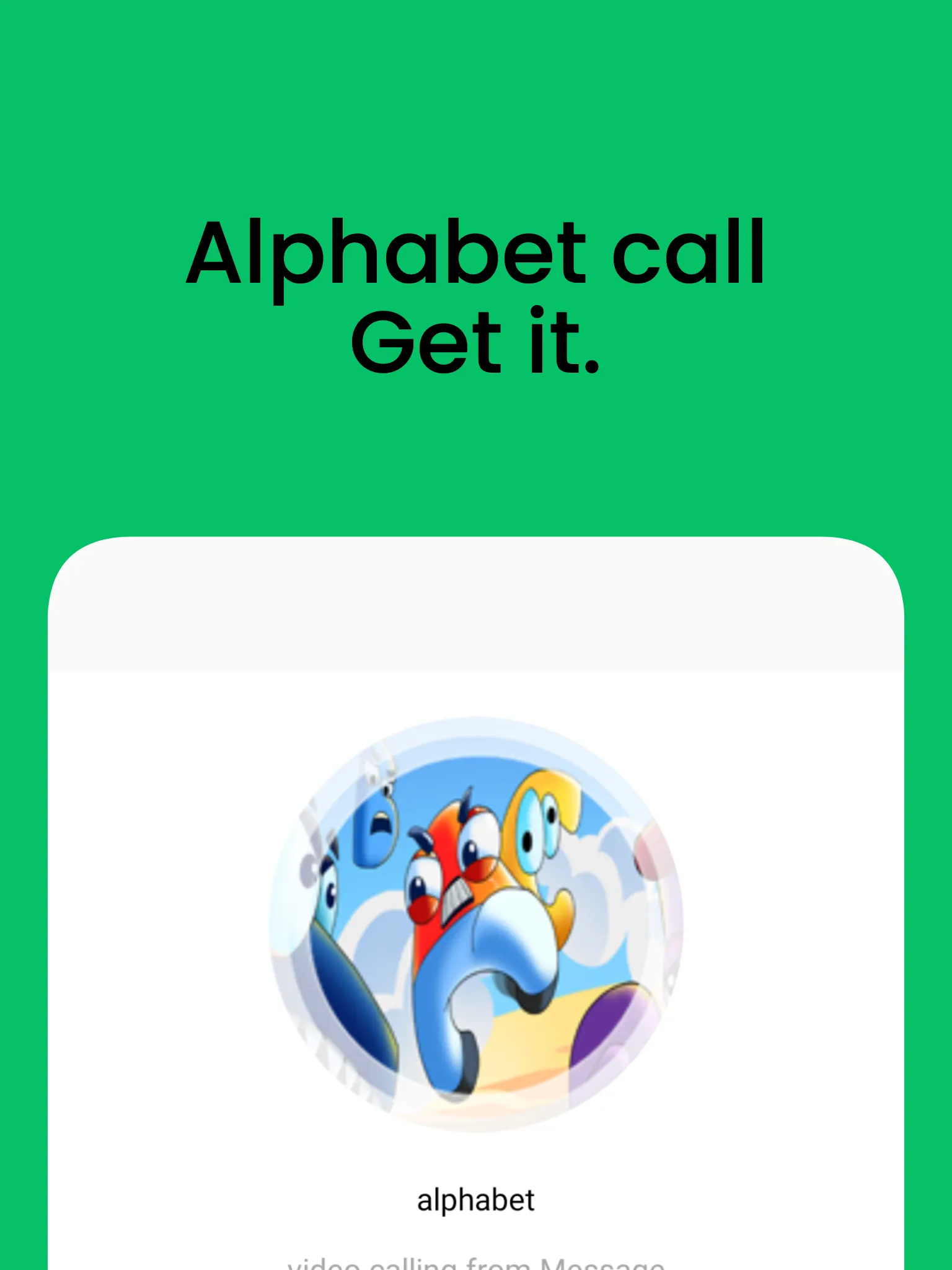 ALPHABET CALLING VIDEO LETTRE | Indus Appstore | Screenshot