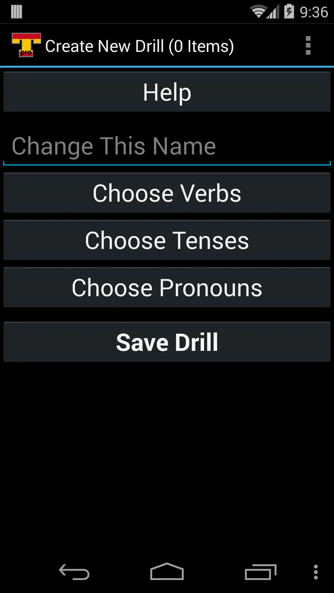 Spanish Verb Trainer Pro | Indus Appstore | Screenshot