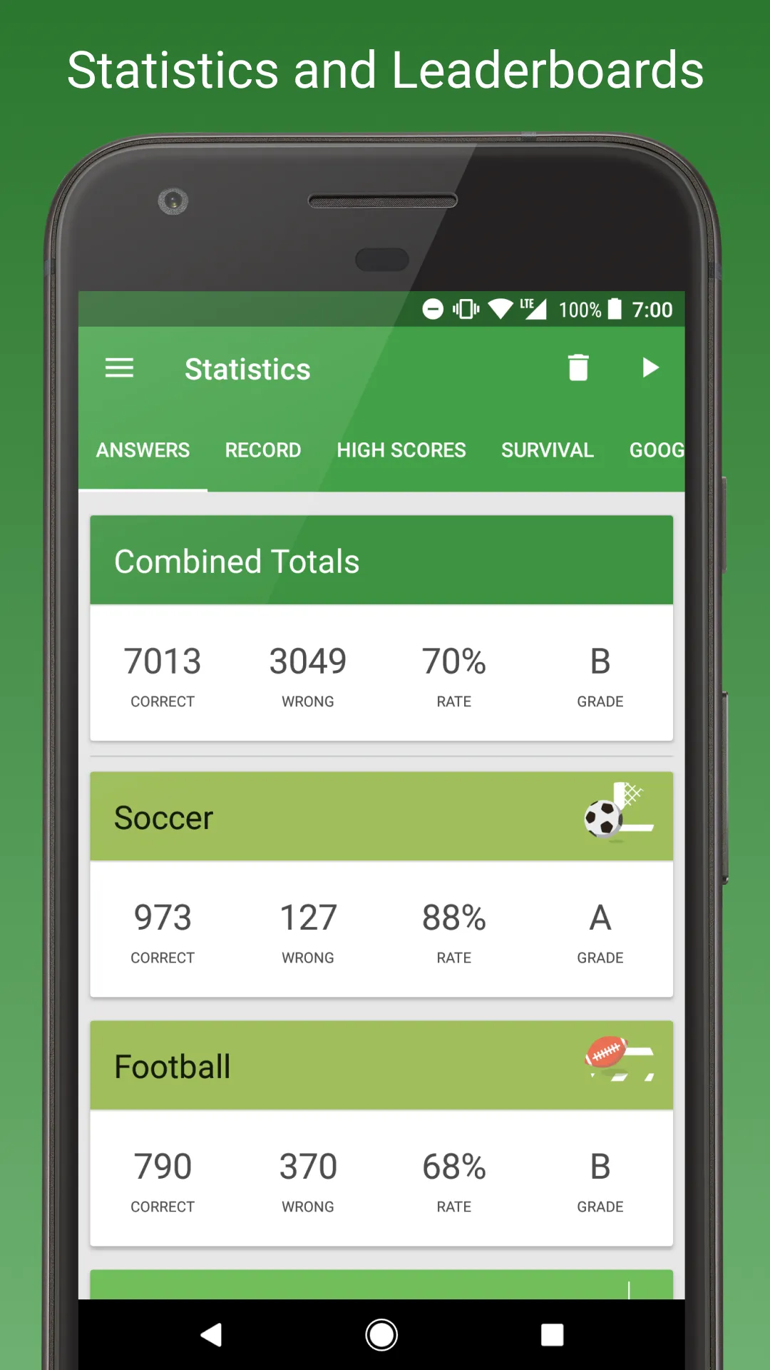 Sports Fan Quiz | Indus Appstore | Screenshot