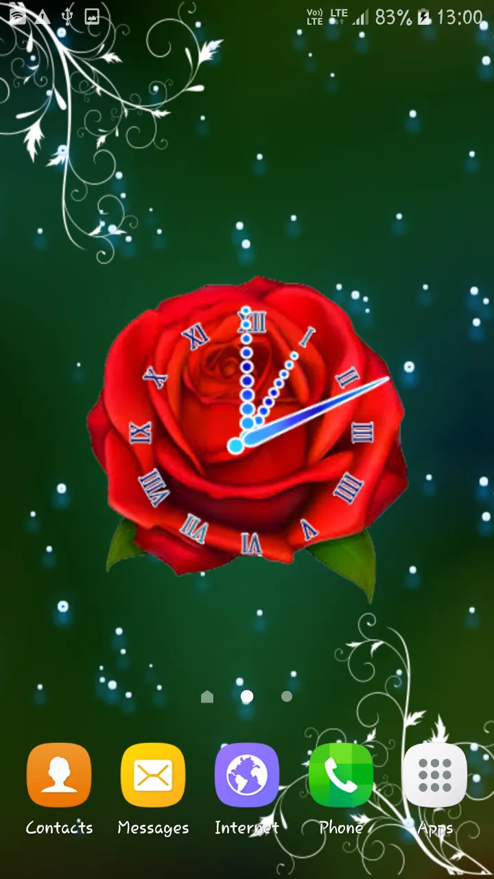 Rose Flower Clock | Indus Appstore | Screenshot