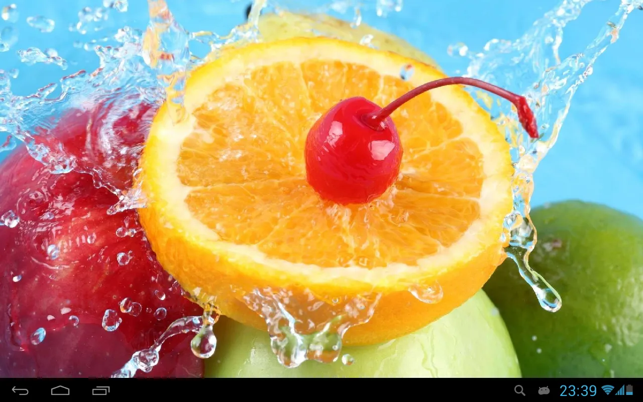 Fruits in water live wallpaper | Indus Appstore | Screenshot