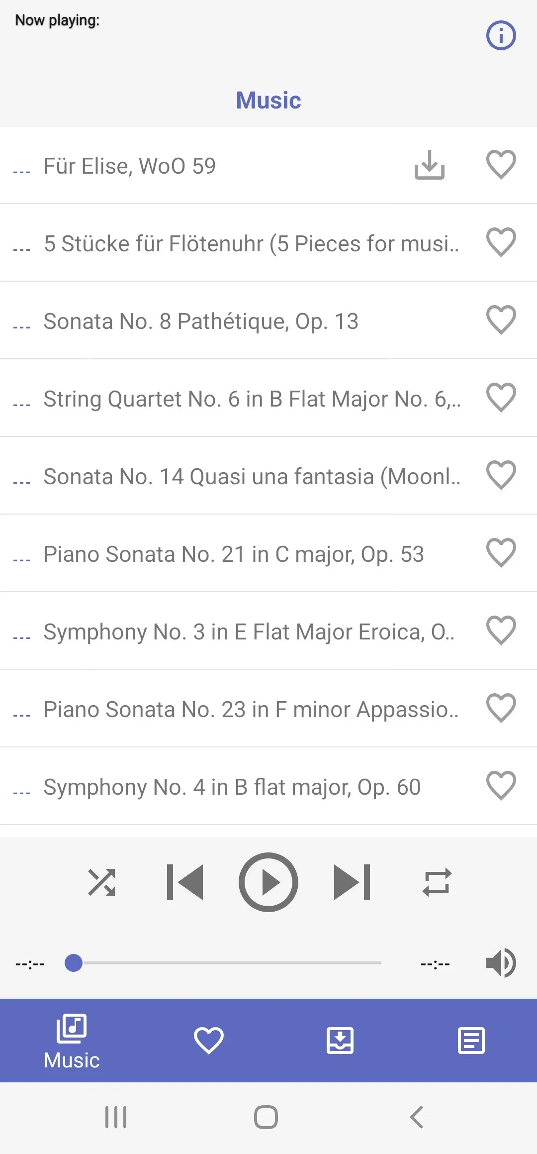 Ludwig van Beethoven Music | Indus Appstore | Screenshot