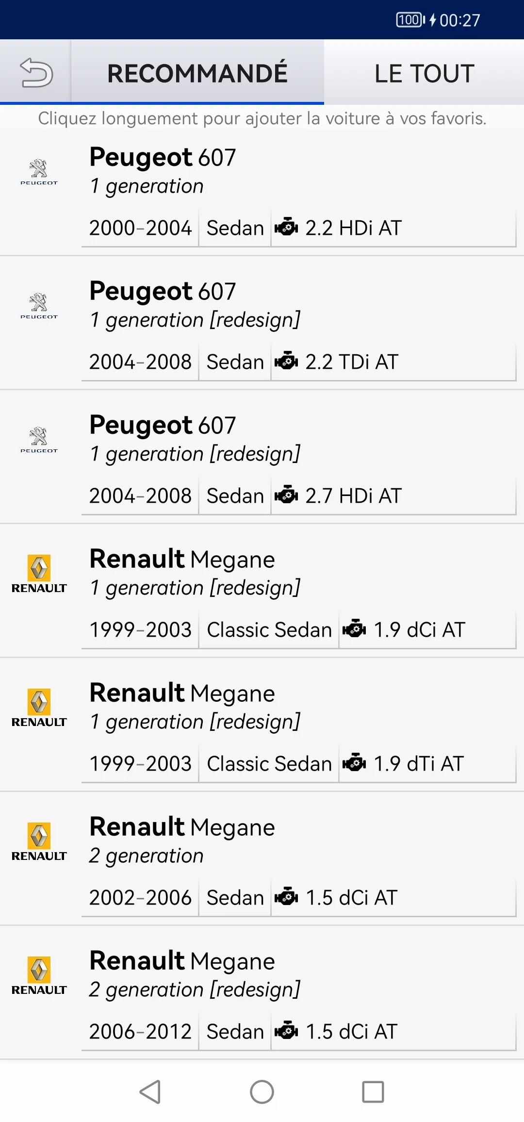 Voiture d'occasion France | Indus Appstore | Screenshot