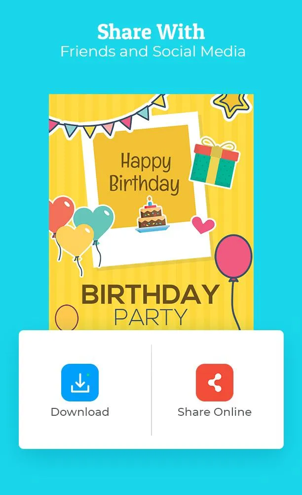 Birthday Invitation Maker | Indus Appstore | Screenshot